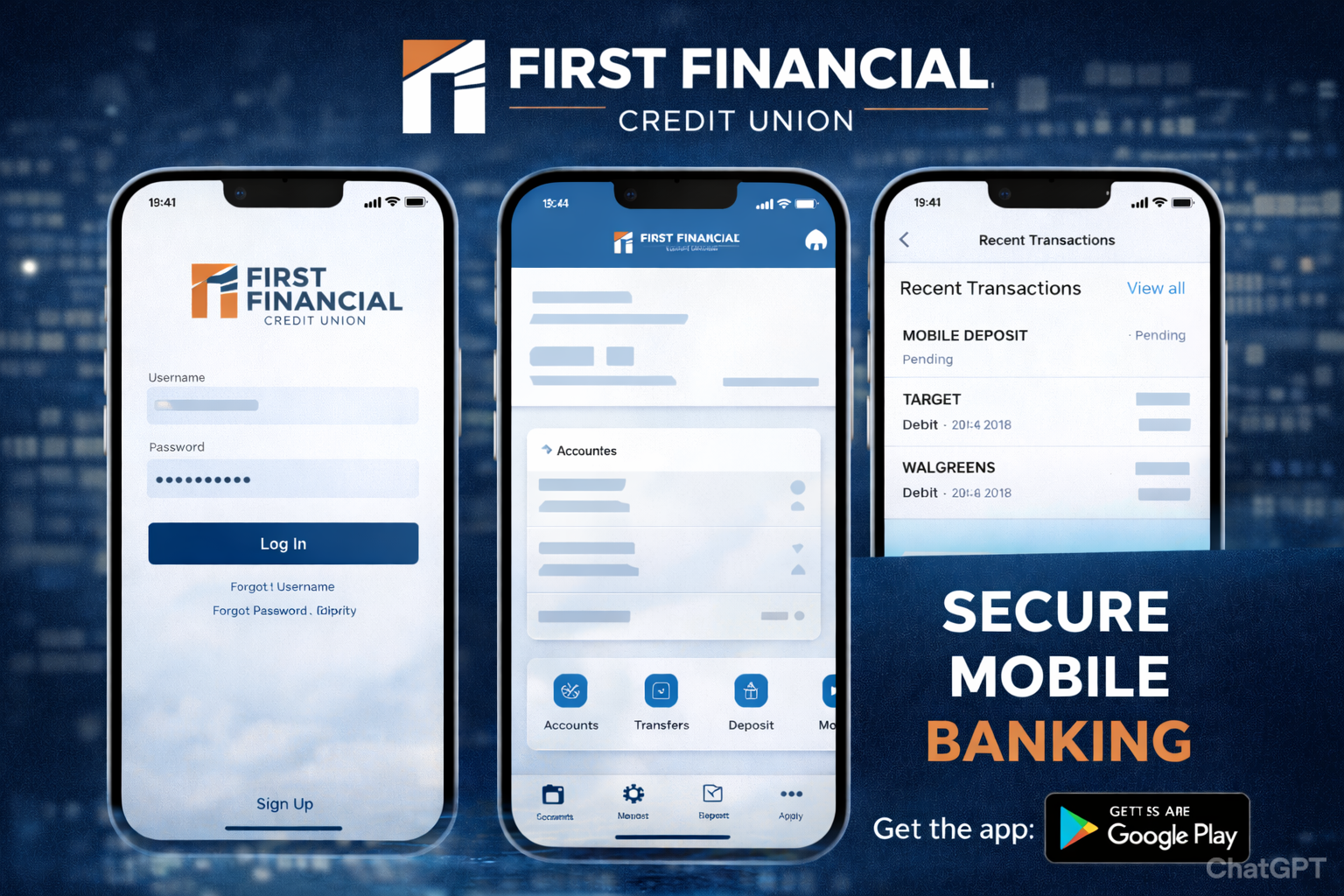 first financial credit union app