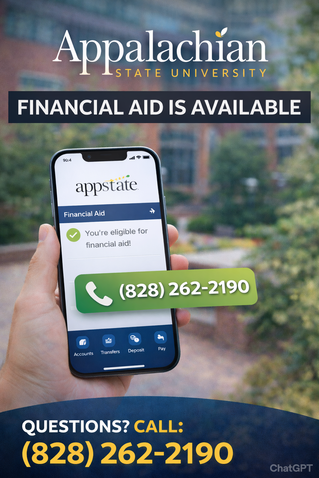 app state financial aid number