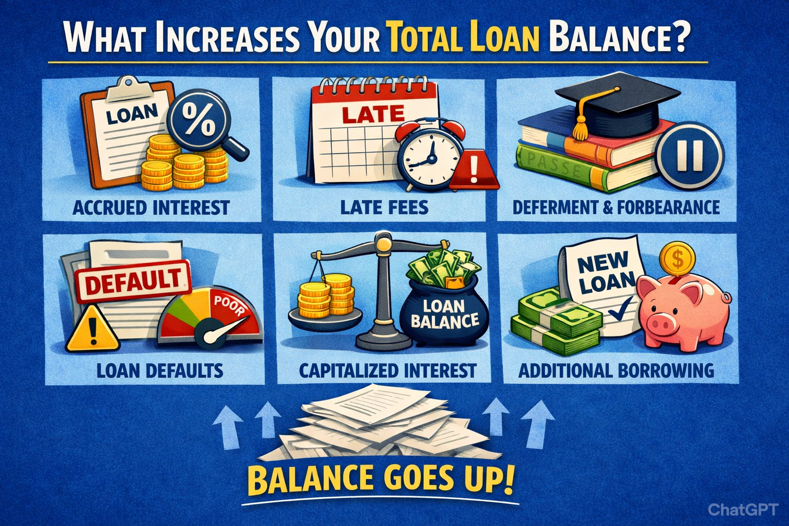 what increases your total loan balance