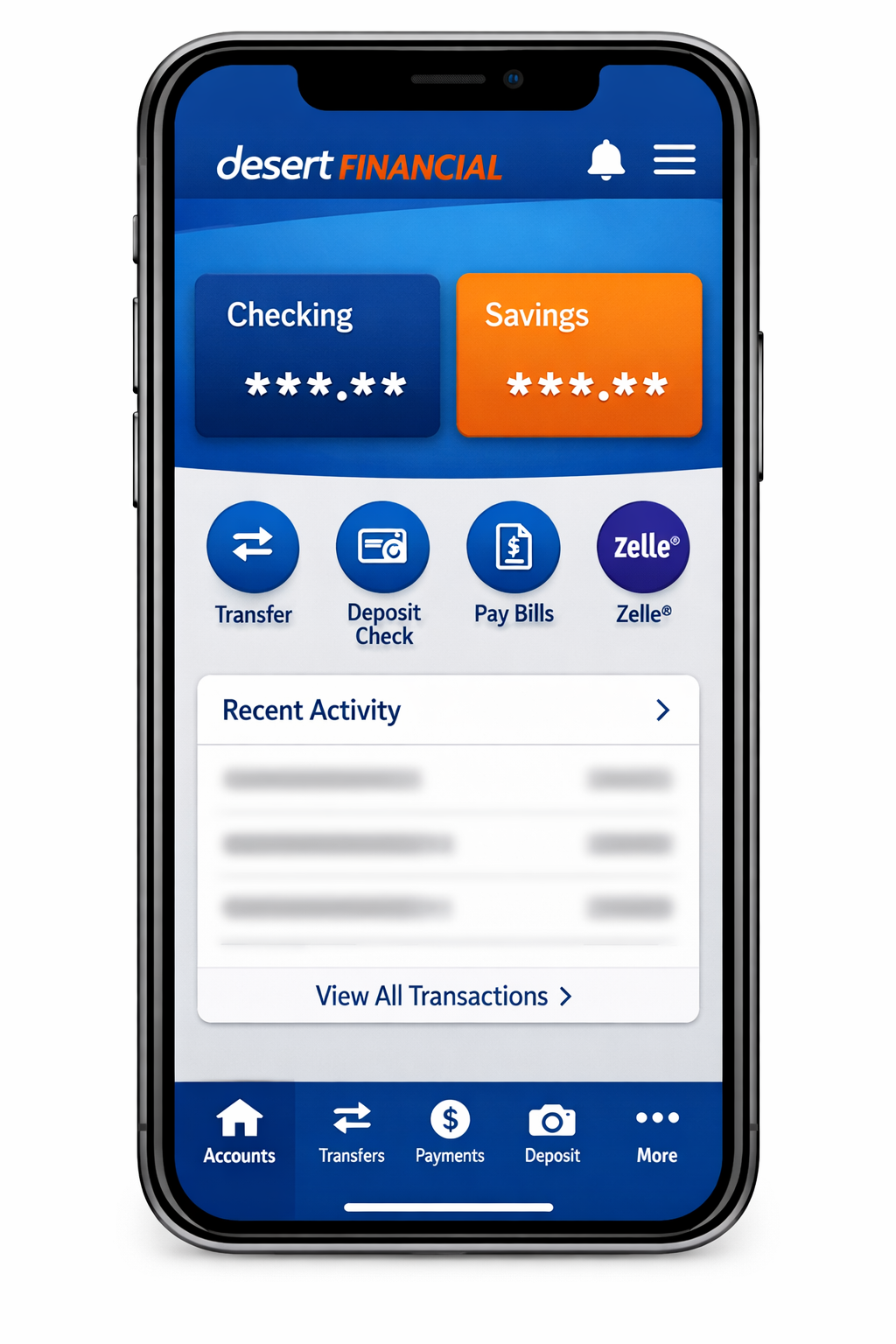 desert financial mobile app