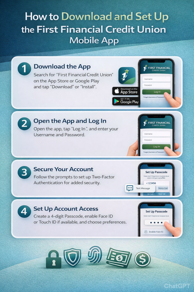 How to Download and Set Up the First Financial Credit Union Mobile App