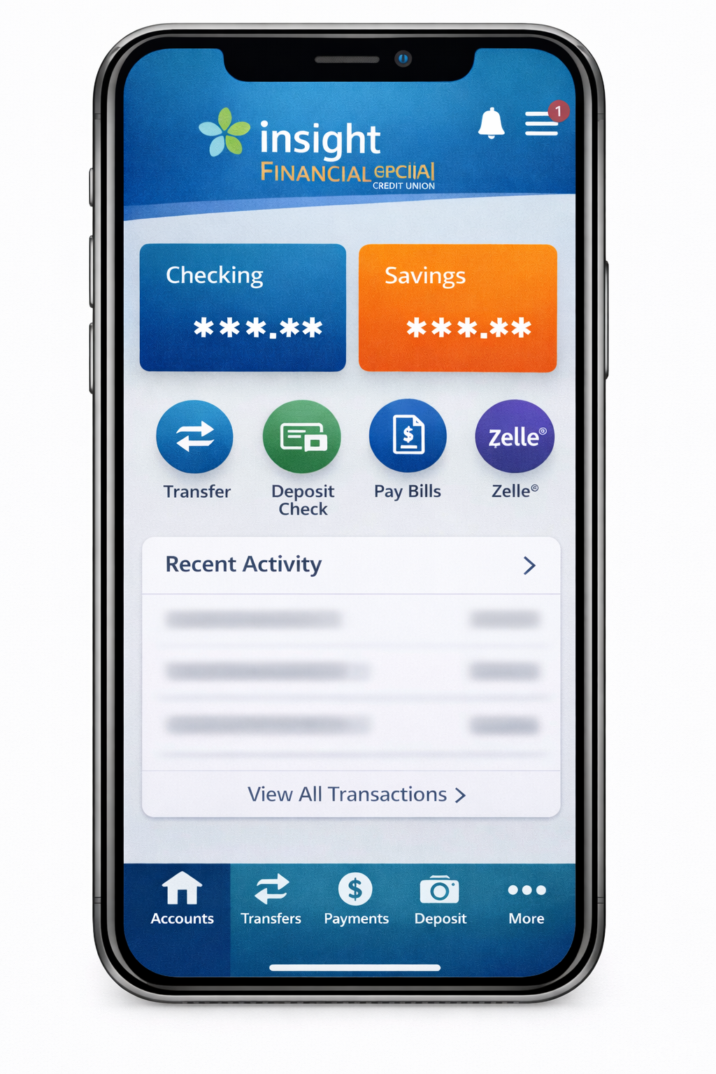 insight financial credit union app