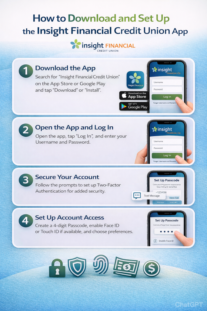 How to Download and Set Up the Insight Financial Credit Union App