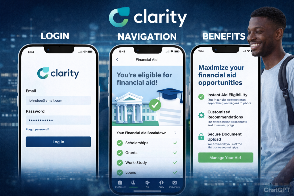 Clarity App Financial Aid Login, Navigation, and Benefits