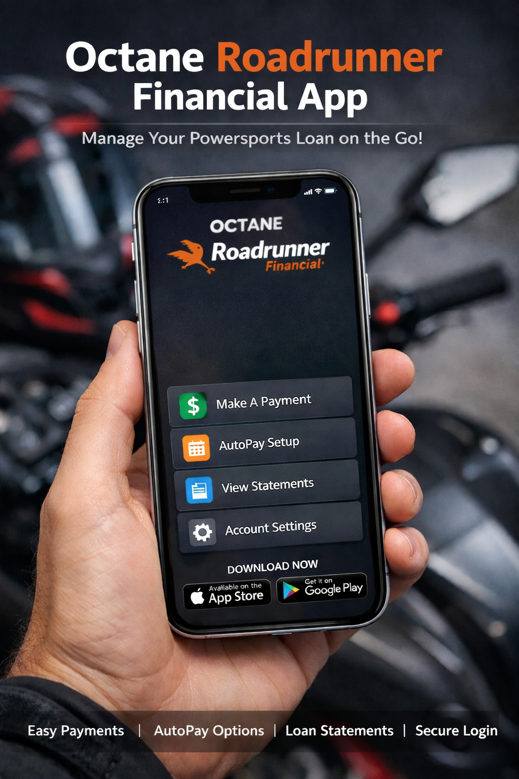 octane roadrunner financial app