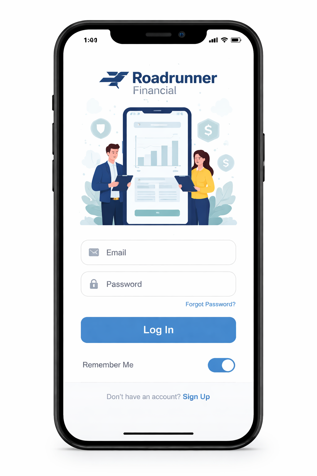roadrunner financial login app