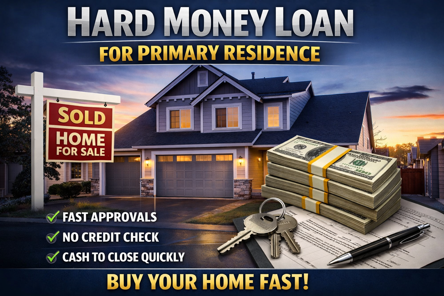 hard money loan for primary residence