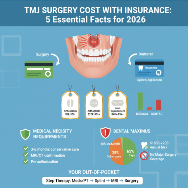 tmj surgery cost with insurance